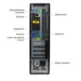 Dell Optiplex 790 DT SFF  Computer Dual Core i3 2120 3.30GHz 4GB DDR3 RAM 250GB Hard Drive Windows 10 Home