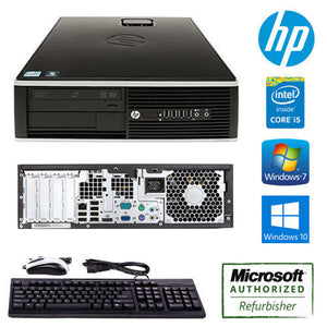 HP Compaq 6200 Pro Desktop Computer Core i5 3.10 GHz 8GB 500GB Win 10 Pro