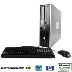 HP Desktop Computer PC Intel Core 2 Duo 2.0-3.2GHz Windows 10 Bundled with USB Keyboard Mouse