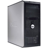 Dell Optiplex 780 Tower Computer Core 2 Duo 3.0 GHz / 8GB RAM /256GB NEW Solid Sate Drive/ Windows 10 pro 64 bit/KM