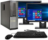 RENEWED Desktop Computer Package Dell Optiplex 7010, Intel Quad Core i5-3470 Up to 3.60 GHz, WIN 10 Pro, DVD-RW, WIFI, Bluetooth, LCD (Customize)
