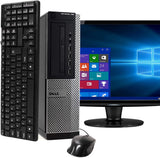 RENEWED Desktop Computer Package Dell Optiplex 7020, Intel Quad Core i7-4770 Up to 3.90 GHz, WIN 10 Pro, DVD-RW, WIFI, Bluetooth, LCD (Customize)